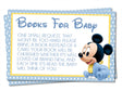 Mickey Mouse Baby Shower Book Request Instant PDF