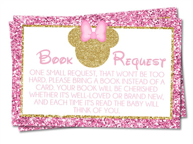 Minnie Mouse Book Request Cards