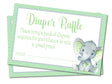 Mint Elephant Diaper Raffle Tickets