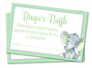 Mint Elephant Diaper Raffle Tickets