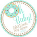 Mint Green Gender Neutral Donut Baby Shower Stickers Or Favor Tags