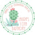 Mint and pink cactus birthday sticker with pastel succulents