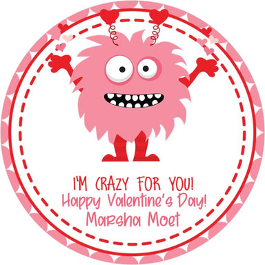 Monster Valentine's Day Stickers