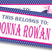 Nautical sailboat name sticker for labeling school supplies