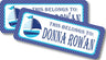 Navy and light blue sailboat back to school name label