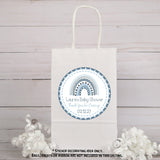 Neutral rainbow baby sprinkle sticker