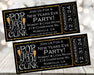 New Years Eve Party Ticket Invitations