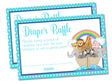 Noah's Ark Theme Baby Shower Diaper Raffle Tickets Printable