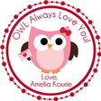 OWL Always Love You Valentine label