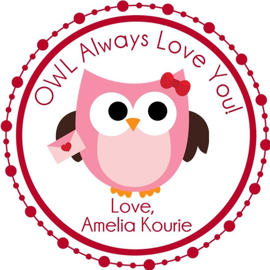 OWL Always Love You Valentine label
