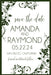 Olive Green Wedding Save The Date Cards
