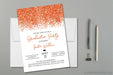 Orange Graduation Party Invitations