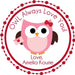 Owl Valentine's Day Stickers