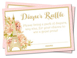 Paris Diaper Raffle Tickets
