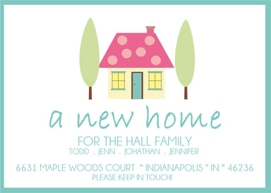 Pastel New Address Moving Announcement Cards