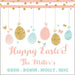 Peach And Mint Easter Stickers Or Favor Tags