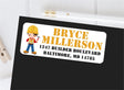 Personalized construction themed address labels