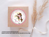 Personalized cowgirl rodeo theme sticker