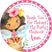 Personalized fairy party favor sticker featuring a brown-skinned fairy