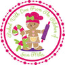 Personalized gingerbread holiday baking sticker