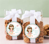 Personalized magical fairy label for girl birthday favors