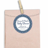 Personalized sailor theme baby shower sticker