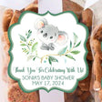 Personalized watercolor koala favor sticker for baby showers
