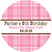 Personalized western plaid party favor label
