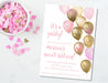 Pink And Gold Balloon Sweet 16 Party Invitations