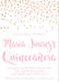 Pink And Gold Confetti Quinceanera Invitations