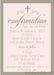 Pink And Grey Confirmation Invitations