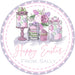Pink And Lavender Easter Treats Stickers