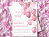 Pink Balloon Quinceanera Invitations
