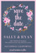 Pink, Blue And Gold Wedding Save The Date Cards