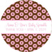 Pink Donut Baby Shower Stickers Or Favor Tags