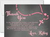 Pink First Communion Thank You Cards