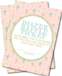 Pink Floral Diaper Raffle Tickets