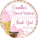 Pink & Gold Candy Sweet 16 Stickers Or Favor Tags