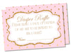 Pink & Gold Diaper Raffle Tickets