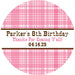 Pink Western Cowgirl Birthday Party Stickers Or Favor Tags
