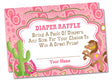 Pink Western Cowgirl Diaper Raffle Printable