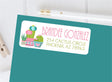 Pink cactus personalized address labels
