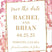 Pink copper wedding save the date cards