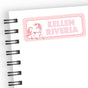 Pink pastel unicorn school supply labels
