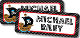 Pirate Back To School Supply Name Labels