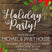 Poinsettia Christmas Or Holiday Party Invitations