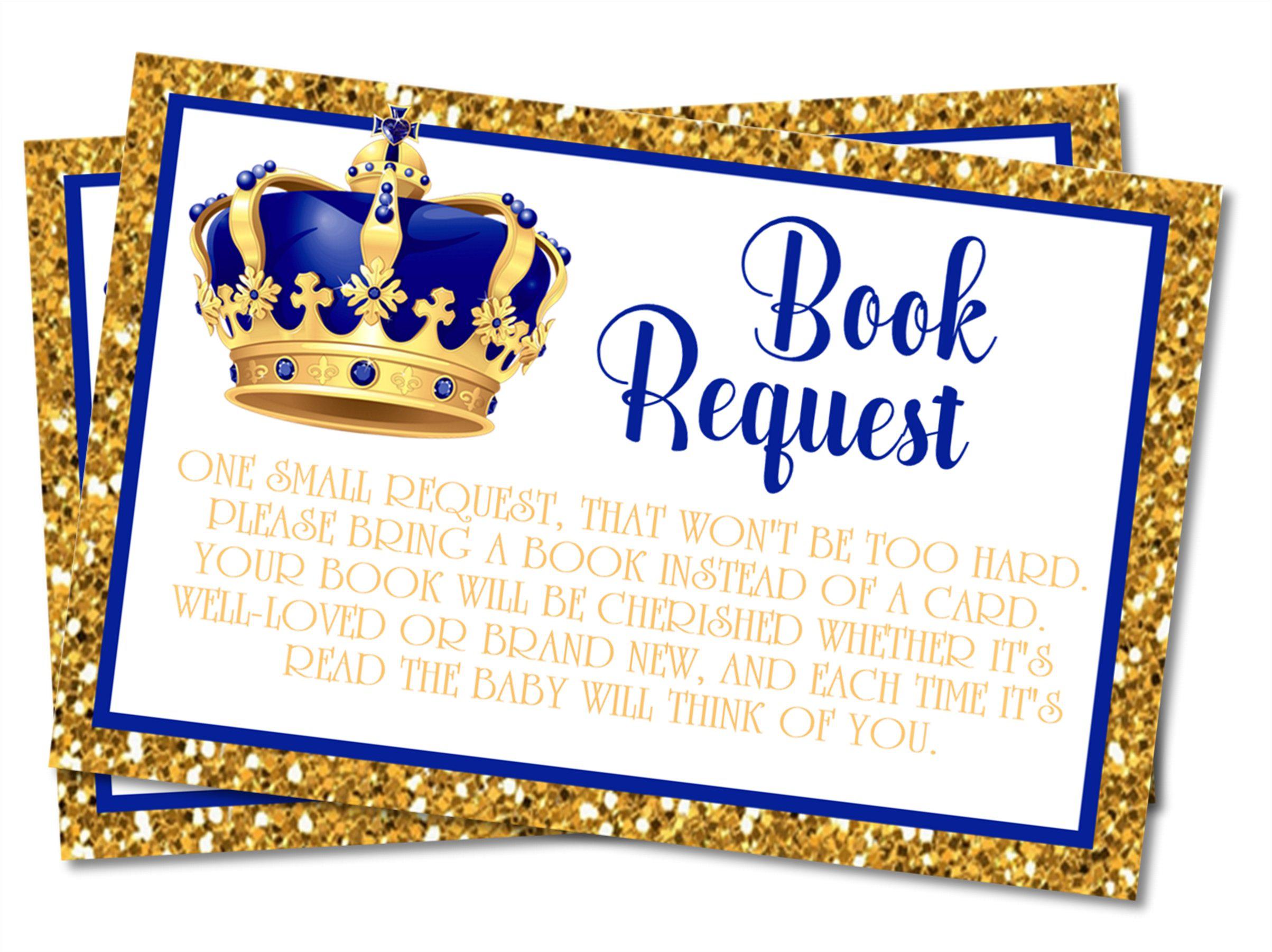 Prince Book Request Cards