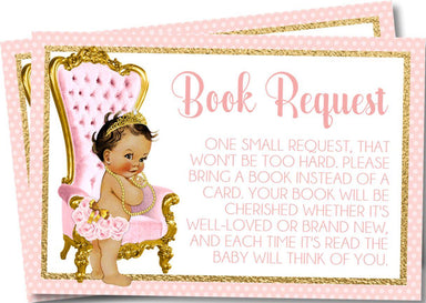 Princess Book Request Cards