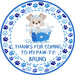 Puppy Dog Birthday Party Stickers Or Favor Tags