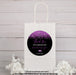 Purple And Black Graduation Party Stickers Or Favor Tags